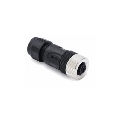 Connecteur femelle M12, 4 pol., codage A IP67, 8A, non-blindé
